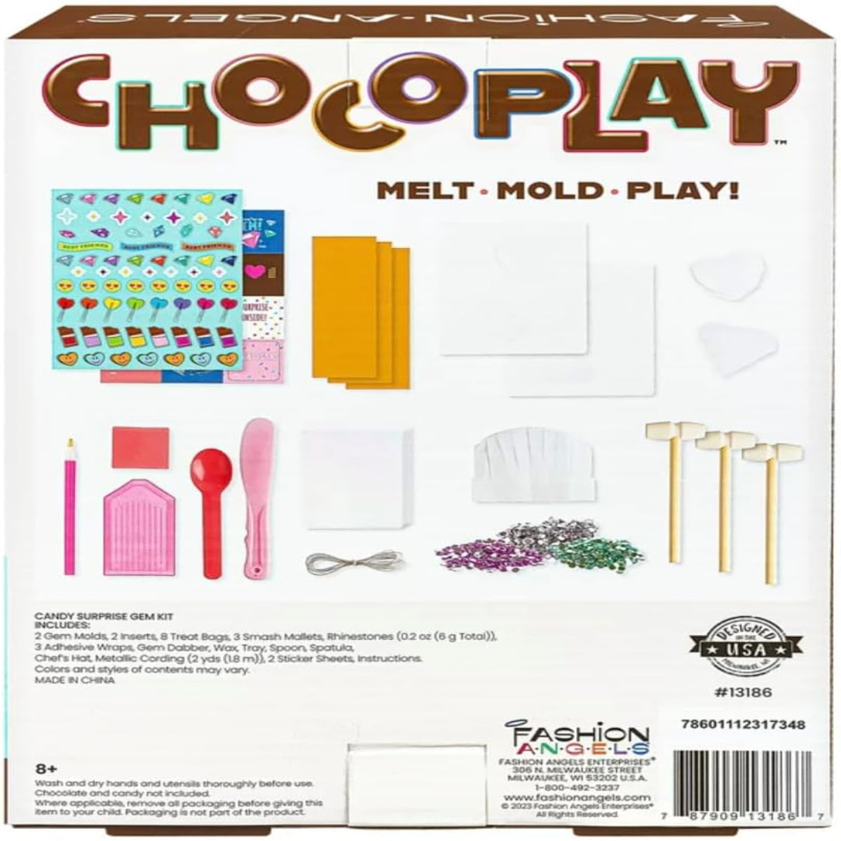 Fashion Angels Chocoplay Candy Surprise Gem Kit, Melt Mold & Play