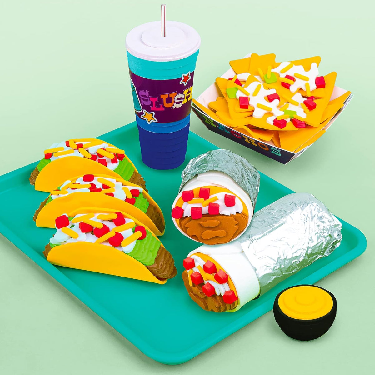 Fashion Angels 3D Modeling Foam Sticker Stackers System, Tacos and Burritos