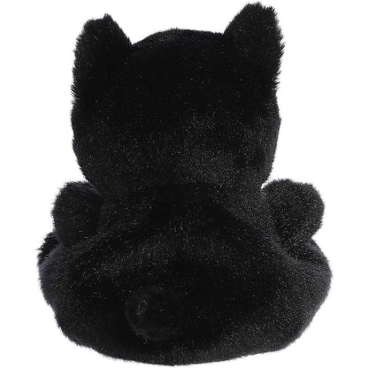 Rear thumbnail view of the Aurora black cat stuffed toy displaying its smooth, solid jet-black plush back and head.