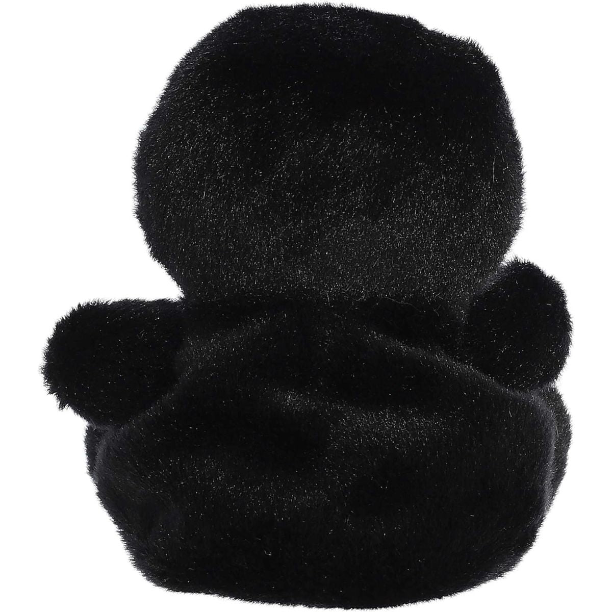 Rear thumbnail view of the Aurora sugar skull stuffed toy displaying its smooth, solid black plush back.