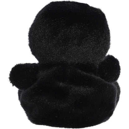 Rear thumbnail view of the Aurora sugar skull stuffed toy displaying its smooth, solid black plush back.