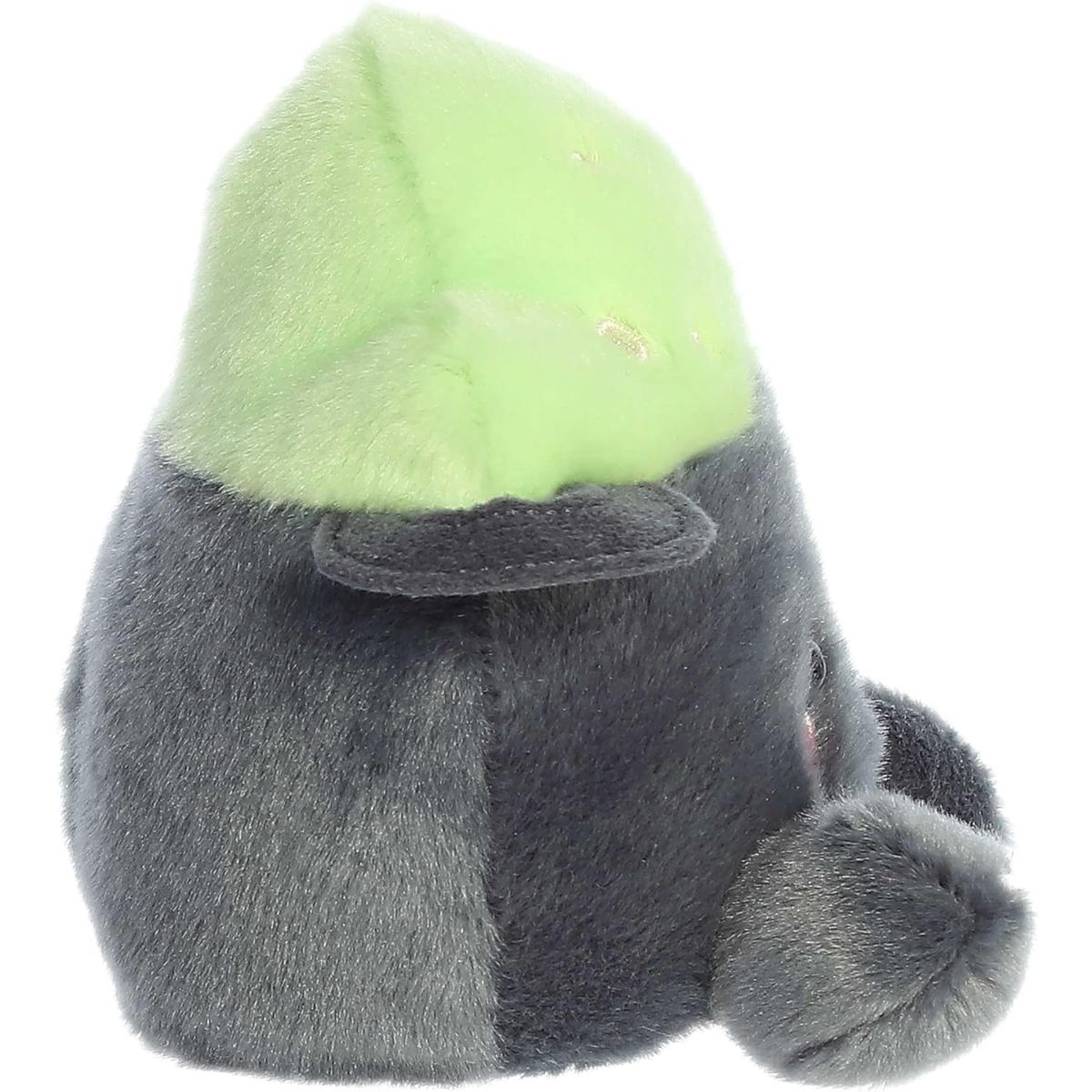 Side profile thumbnail of the mini cauldron plush showcasing its rounded depth, side handle, and the texture of its bright green potion foam top.