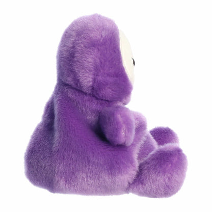 The right side profile thumbnail of the sitting purple sugar skull plush showing its compact round shape and small plush arms.