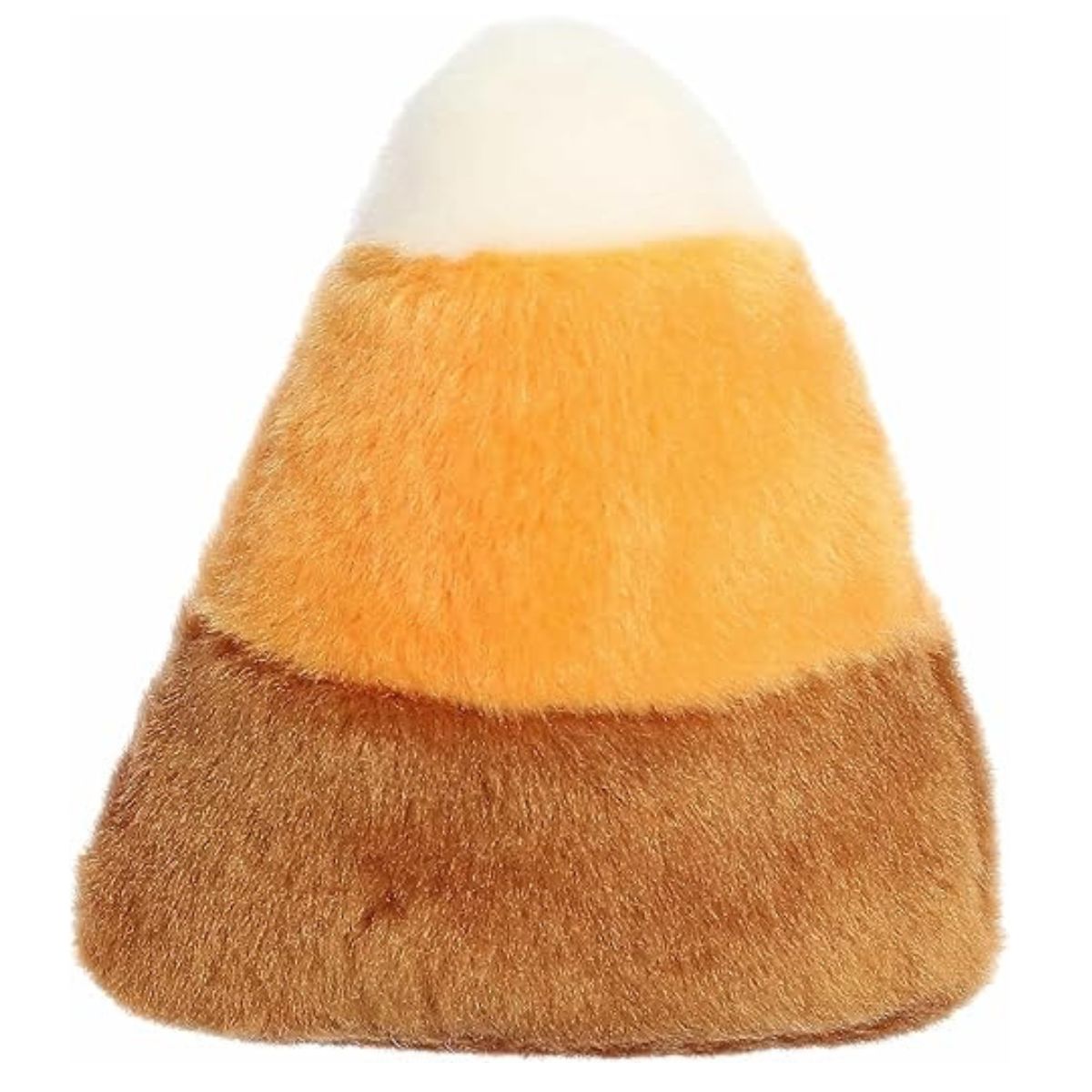The rear thumbnail view of the tri-color Aurora seasonal plush toy displaying its smooth backing and clean band stitches.