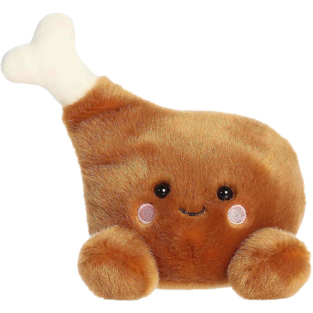 Close-up front portrait thumbnail of the Mila Drumstick plush showing her sweet embroidered smile and rosy cheeks.