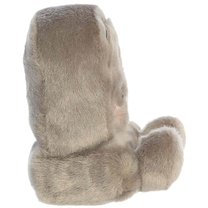Side profile thumbnail of the gray tombstone plush highlighting its rounded, tombstone-inspired shape and plush texture.