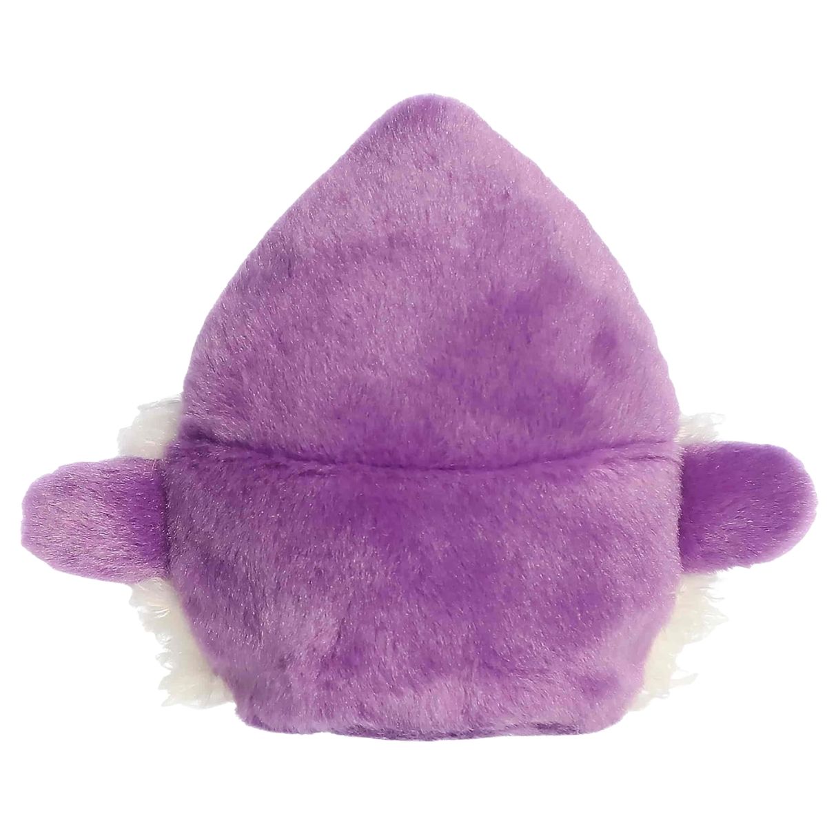 Rear thumbnail view of the Aurora wizard stuffed toy displaying its solid, smooth purple plush back robe and hat.