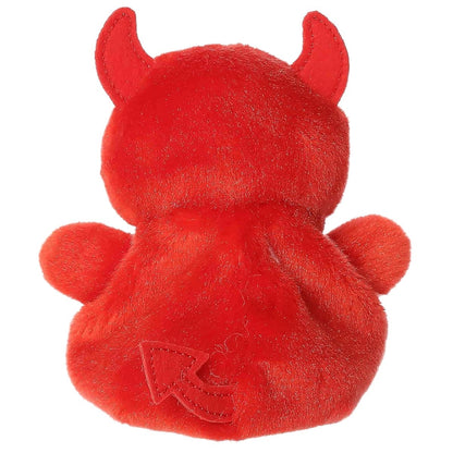 Rear thumbnail view of the Aurora devil stuffed toy displaying its smooth red plush back and distinct pointed tail.