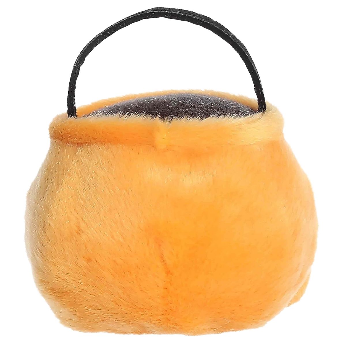 Rear thumbnail view of the Aurora pumpkin bucket stuffed toy displaying its smooth, solid orange plush back.
