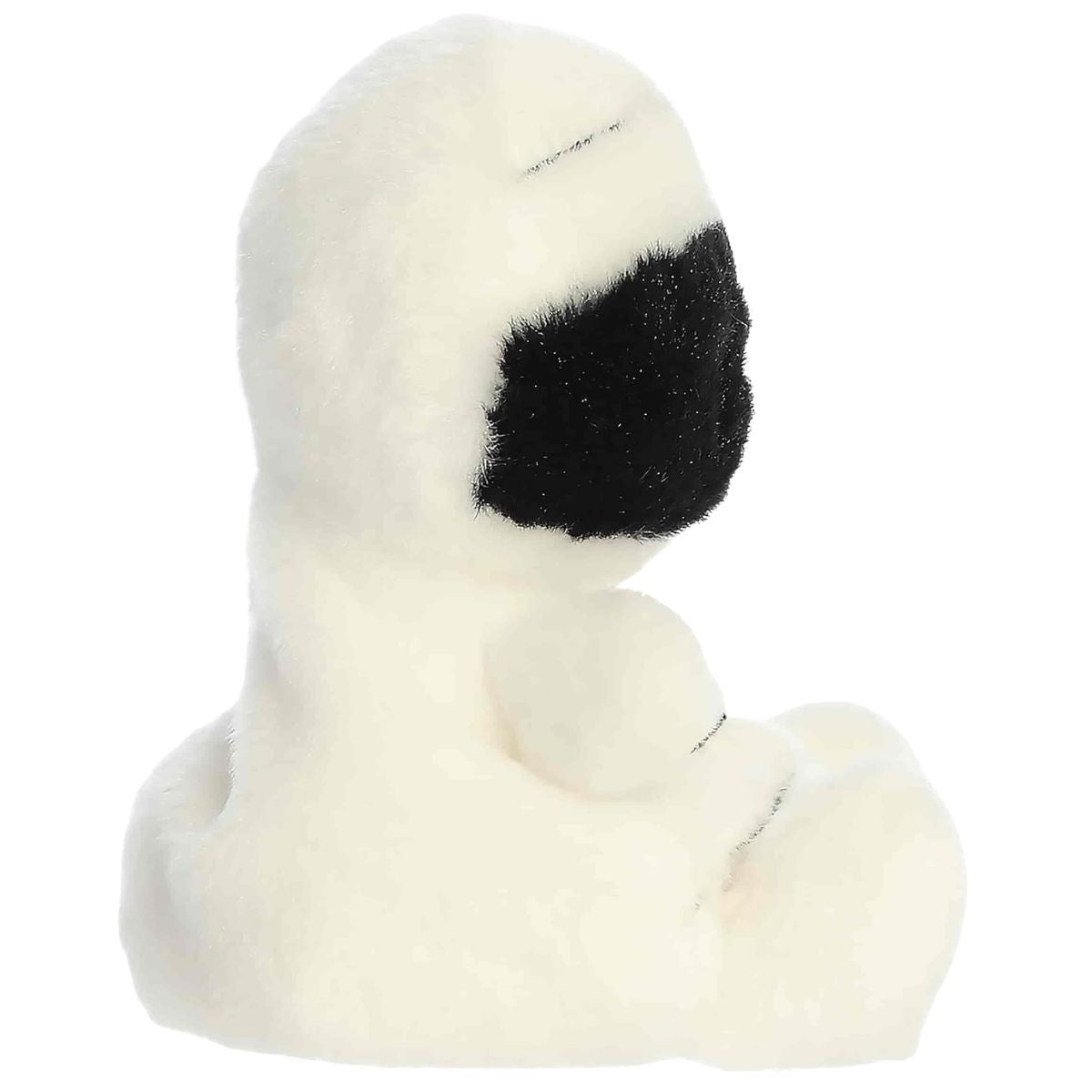 Side profile thumbnail of the mini mummy plush showing its soft layered fabric texture and sitting posture.