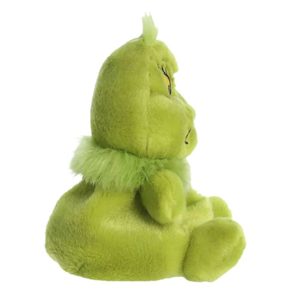 The right side profile thumbnail of the sitting Grinch plush highlighting its rounded green body shape and fuzzy neck detail.