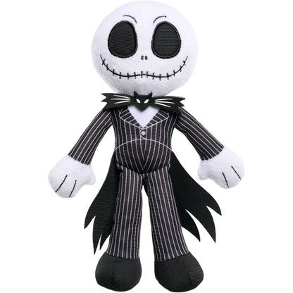 8.5-inch Disney The Nightmare Before Christmas Jack Skellington plush toy standing tall with his signature pinstriped suit and bat-wing bowtie.