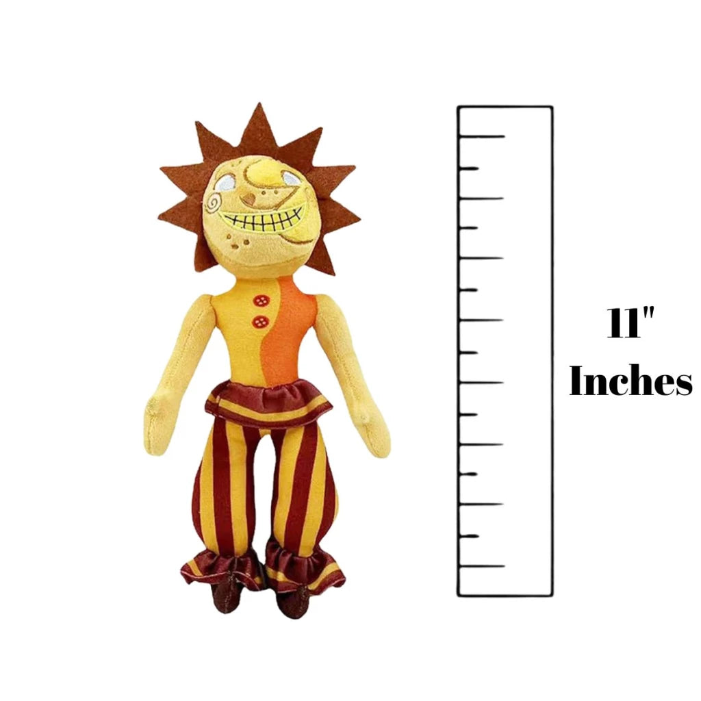 Five Night's at Freddy's Security Breach 7" Inch Stuffed Animal Plush Toy, Sun/Moon