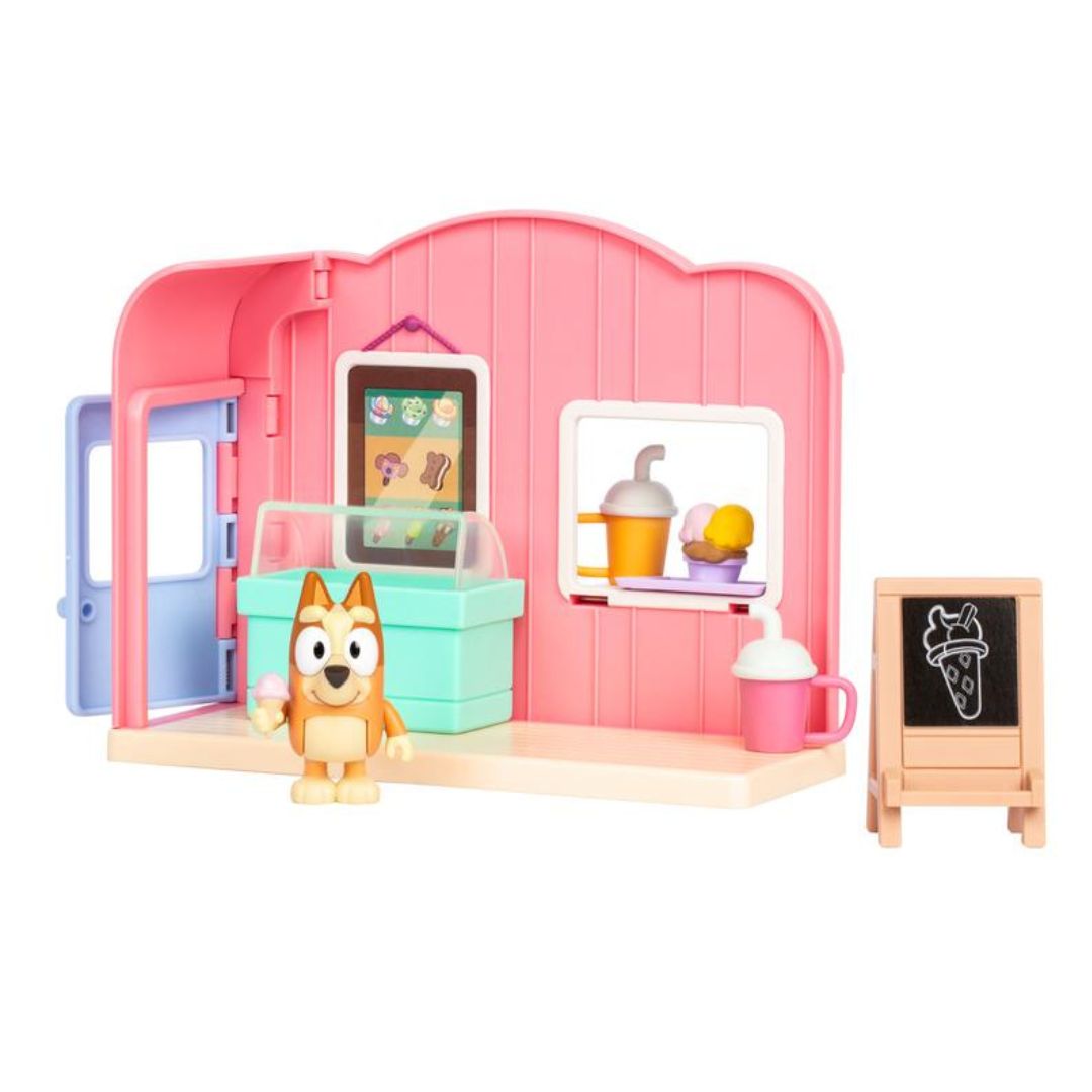 Bluey Mini Playset Ice Cream Shop, with Bingo & Accessories