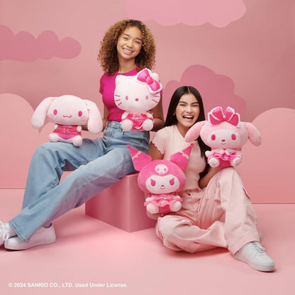 Hello Kitty® and Friends, Kuromi 12” Inch Pink Monochrome Plush Stuffed Animal Toy