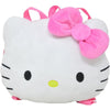 Hello Kitty Head Shaped Pink Bow Plush Backpack 10