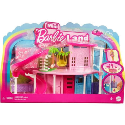 Barbie Mini BarbieLand Doll House Sets, Mini Dreamhouse, Pink Spiral Slide