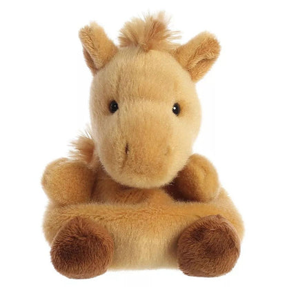 Front view thumbnail of the cute Gallop Pony plush sitting straight, highlighting its symmetrical face and small extended tan arms.