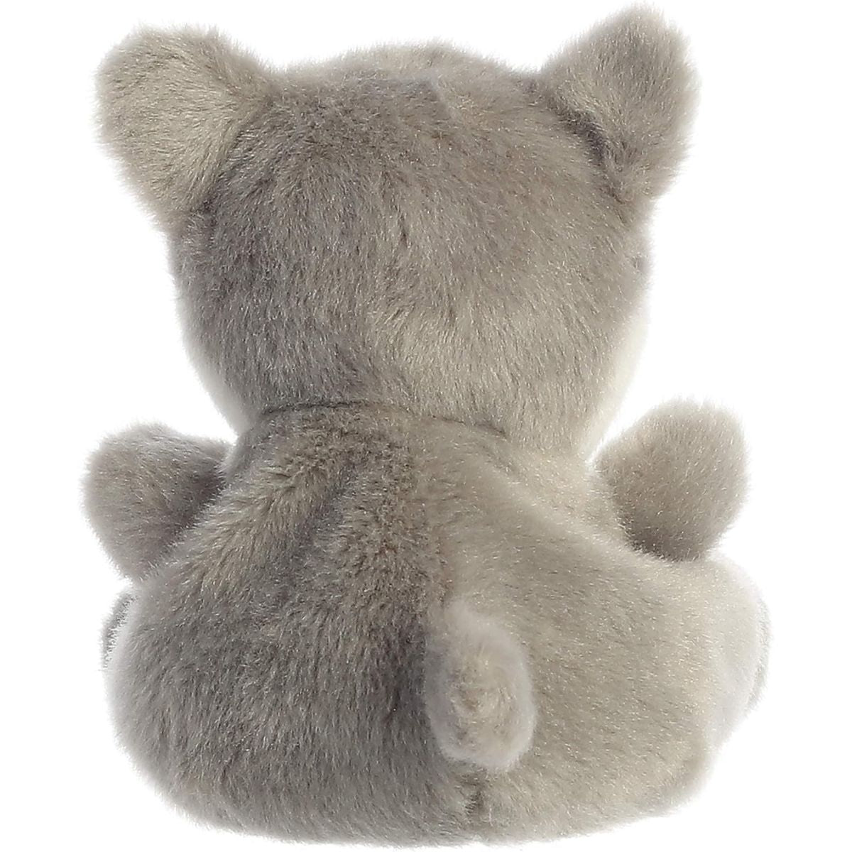 Rear thumbnail view of the Aurora Busky Husky stuffed animal displaying its plush gray back and small tail.