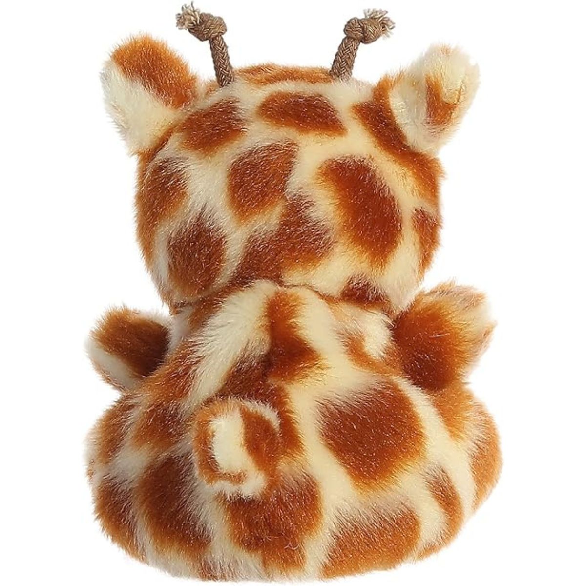 Rear view thumbnail of the Aurora giraffe stuffed toy displaying its spotted pattern, back of ears, and corded horns.