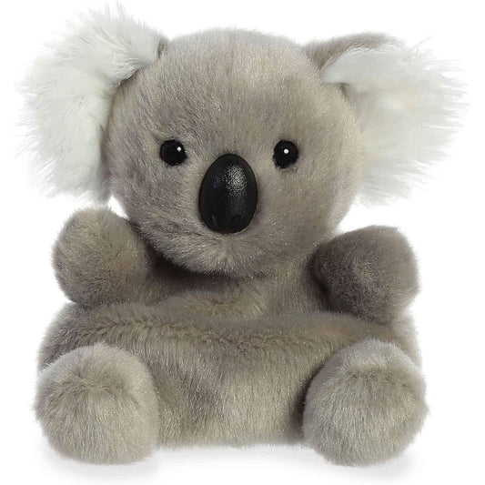 Straight front view of the Wiggles Koala plush sitting upright, showing its cute face and chubby paws.