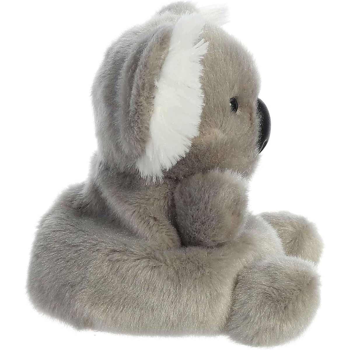 Side profile view of the Wiggles Koala stuffed animal highlighting its plump shape and fluffy ear tufts.