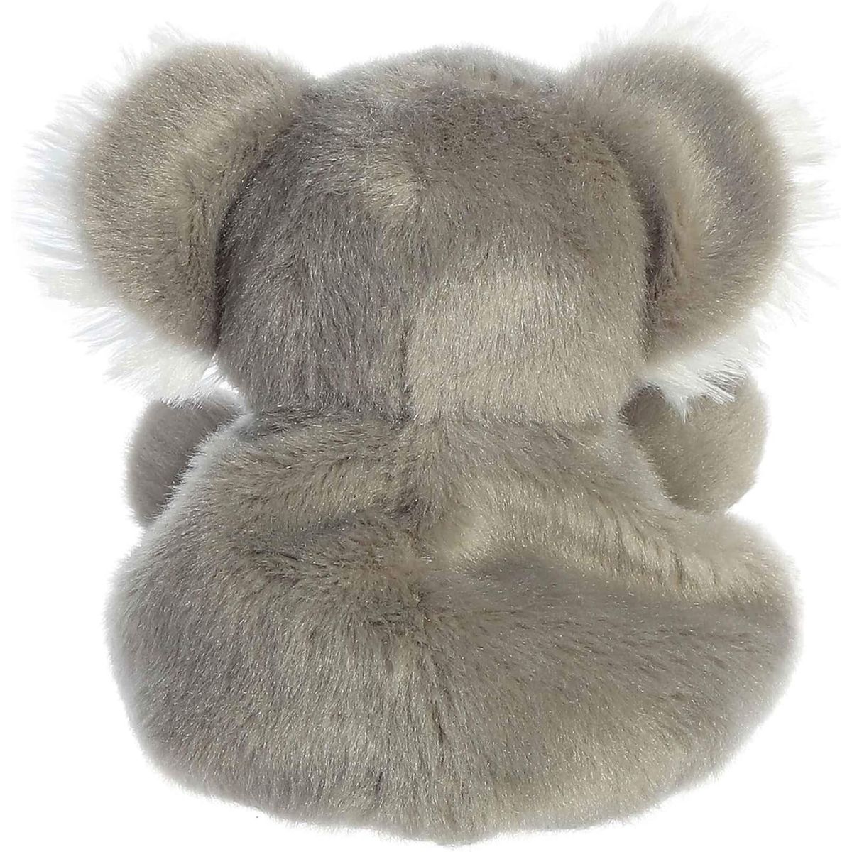 Back view of the Aurora koala plush showcasing its soft, solid grey back.