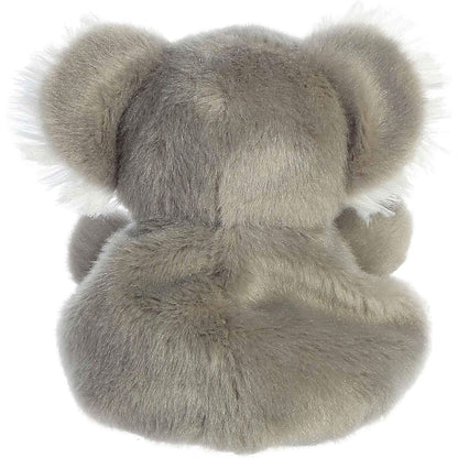 Back view of the Aurora koala plush showcasing its soft, solid grey back.