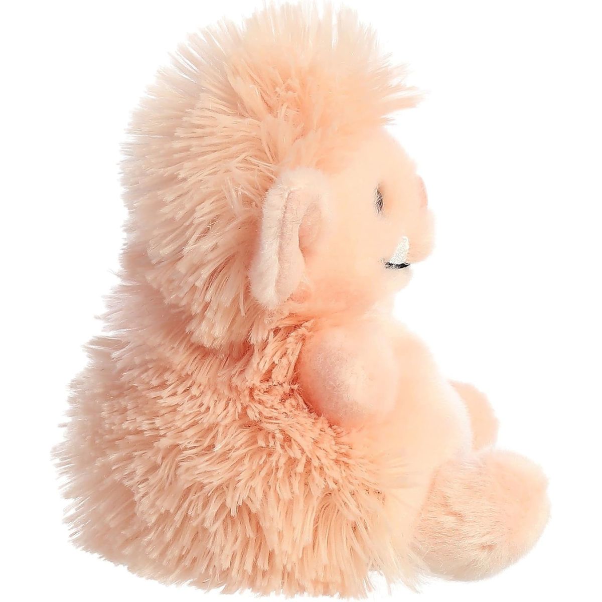 Side profile thumbnail of the mini ogre plush showcasing the thick texture of its shaggy back fur and pointed ear profile.