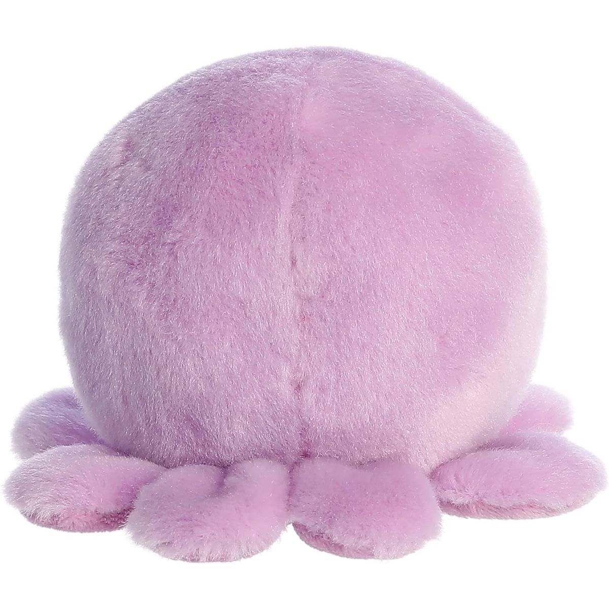 Rear view thumbnail of the Aurora octopus stuffed toy displaying its smooth, solid lavender plush back and flared tentacle ring.