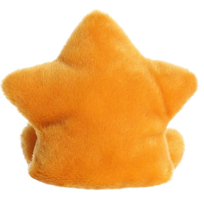 Back view of the Aurora starfish plush showcasing its solid, bright orange star shape.