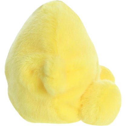 Side profile thumbnail of the mini lemon plush showcasing its rounded depth and soft seated posture.