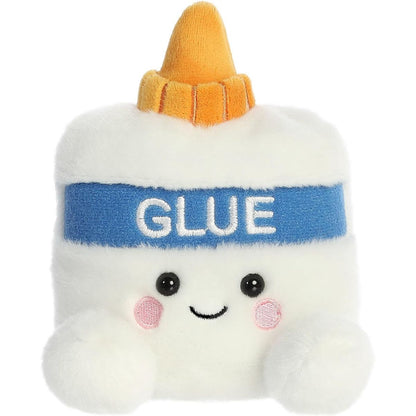 Front view thumbnail of the cute Doodle Gooey Glue plush sitting straight, highlighting its friendly expression, rosy pink cheeks, and small white feet.
