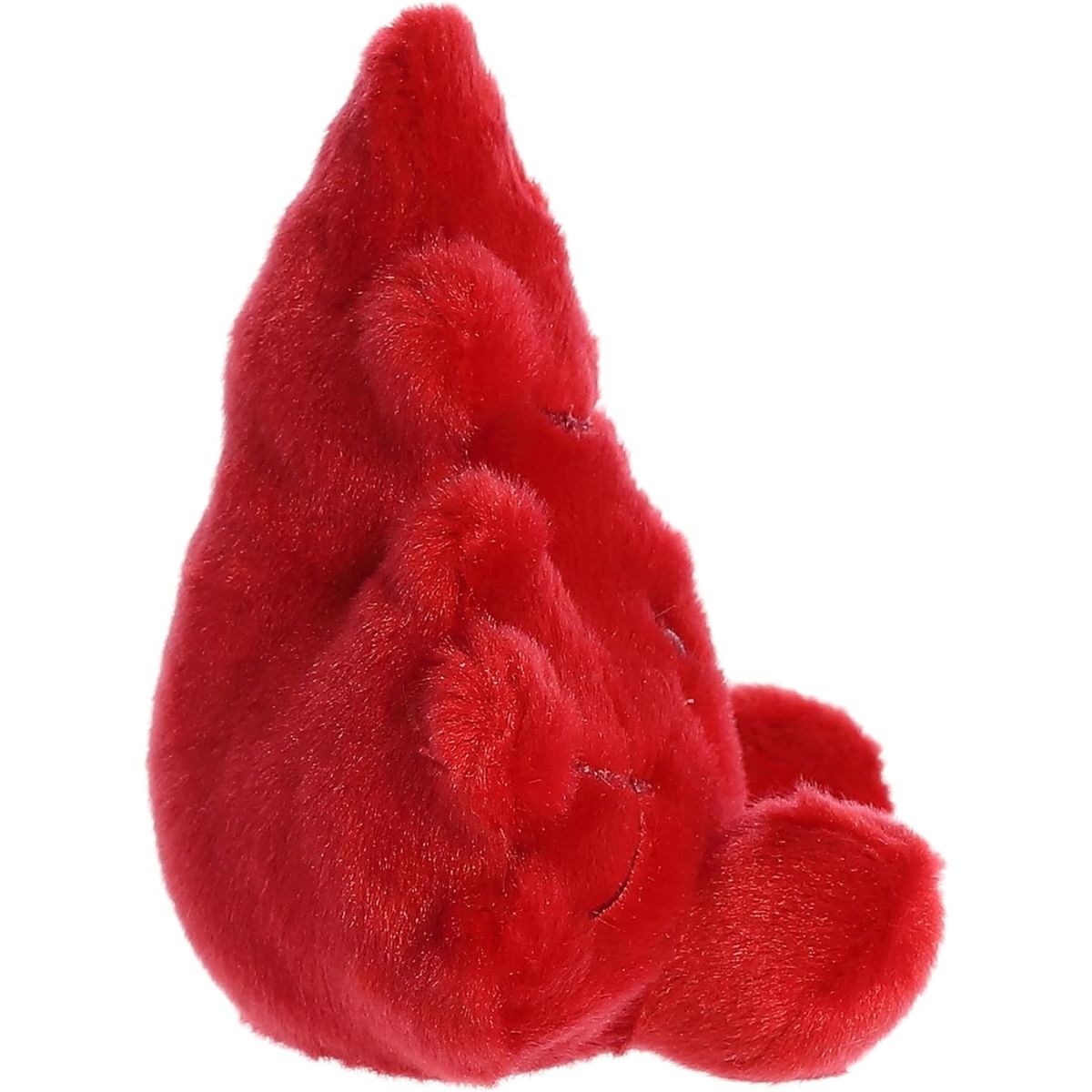 Side profile thumbnail of the mini maple leaf plush showcasing its tapered leaf points, layered thickness, and soft seated posture.