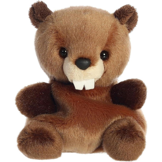 Front view thumbnail of the cute Chewy Beaver plush sitting straight, highlighting its dark safety eyes, round nose, and prominent front teeth.