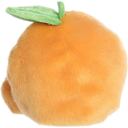 Back view of the Aurora Palm Pals Tangie Orange plush toy showing its solid bright orange back.