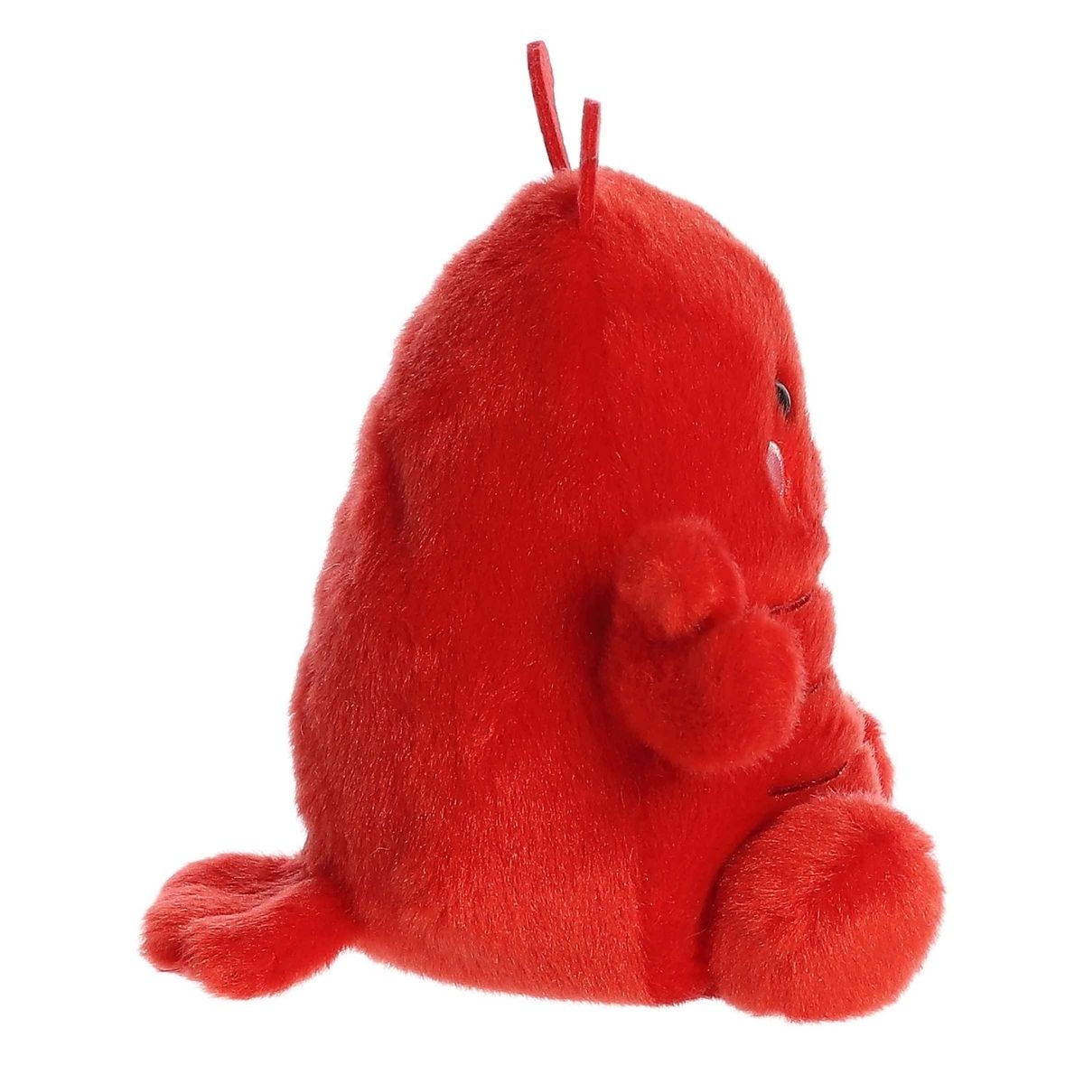 Side profile thumbnail of the lobster plush highlighting its rounded back profile, small rear legs, and extended claw.