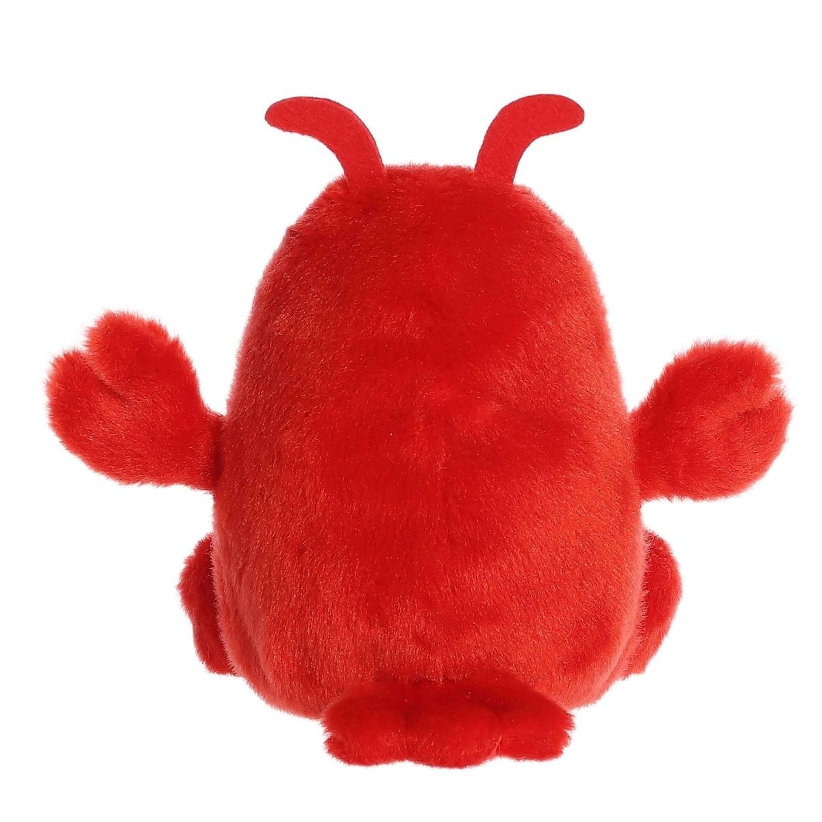 Rear view thumbnail of the Aurora lobster stuffed toy showing its solid red plush back and a small stitched tail at the base.