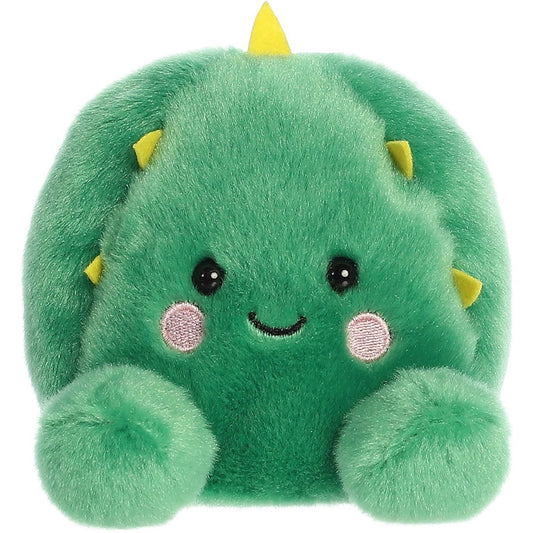 Front view thumbnail of the cute Sonora Barrel Cactus plush sitting straight, highlighting its symmetrical face and rosy pink blushing cheeks.