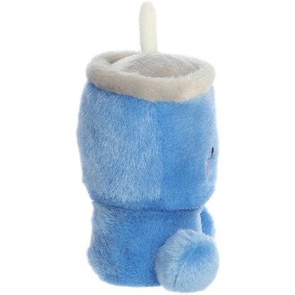 Side profile thumbnail of the mini travel cup plush showcasing its cylindrical mug shape and protruding white plush straw.