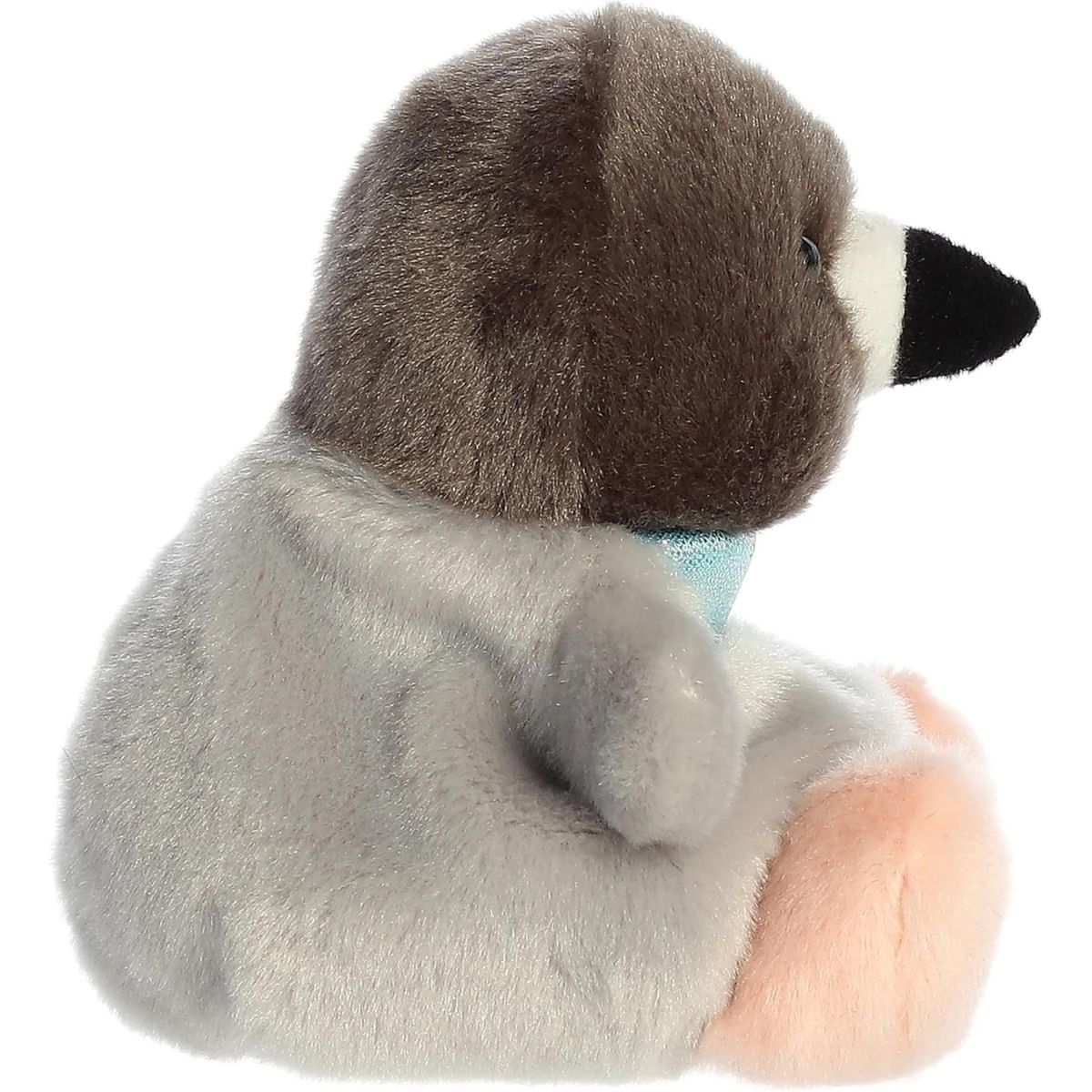 Side profile thumbnail of the mini pigeon plush showcasing its rounded posture, dark beak shape, and soft side profile.