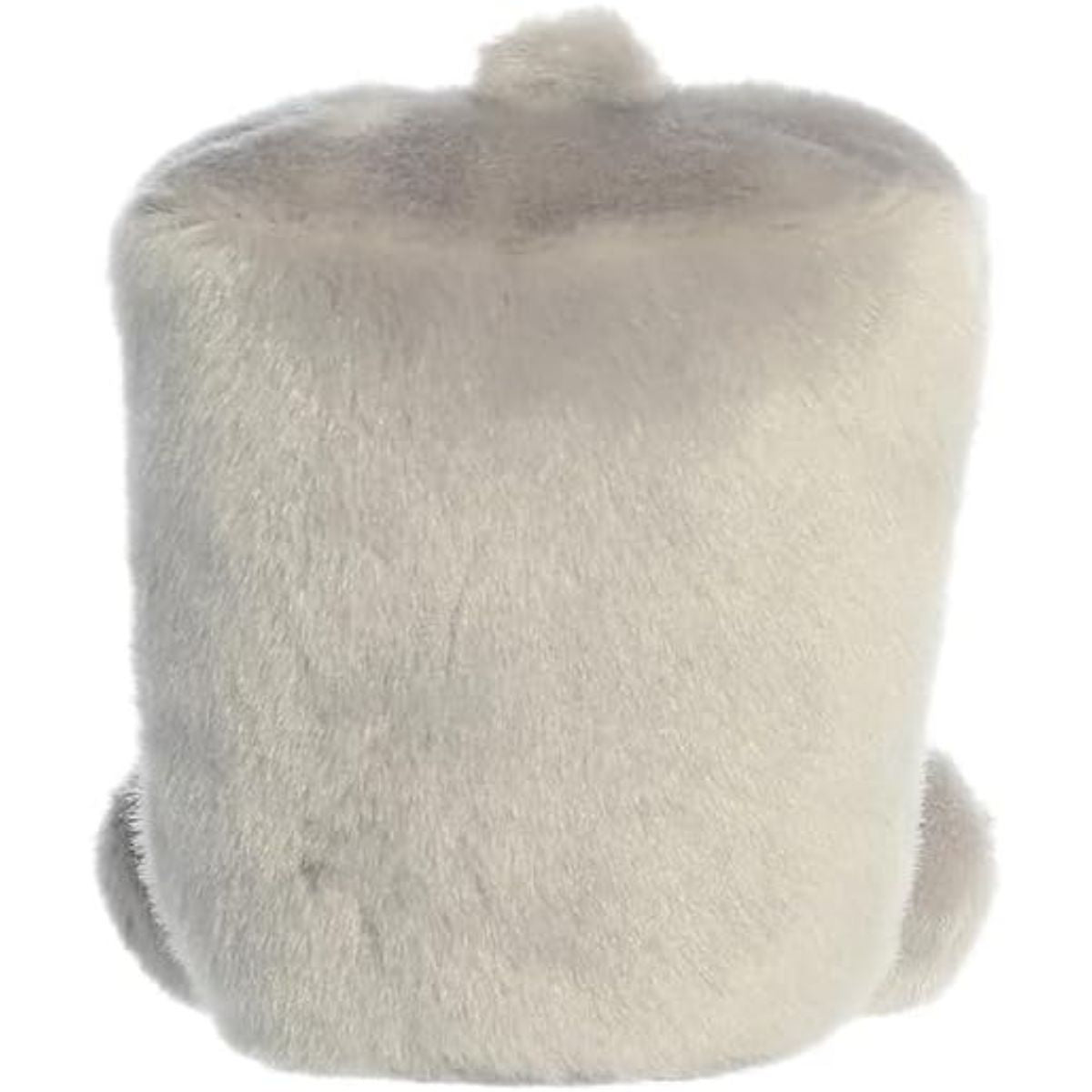 The rear thumbnail view of the grey Aurora novelty plush toy displaying its smooth plush backing and clean cylindrical design.