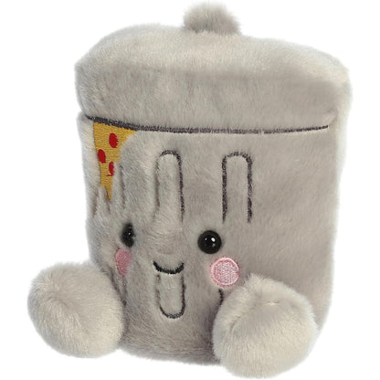 A secondary front-angled thumbnail view of the Garbanzo Trashcan plush showing its soft texture and cute outspread feet.