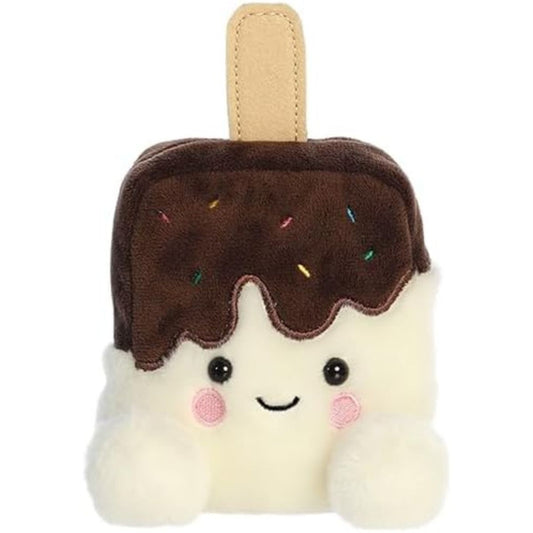 A close-up front portrait thumbnail of the Dolce Ice Cream Bar plush showing its black eyes, embroidered sprinkles, and smiling face.
