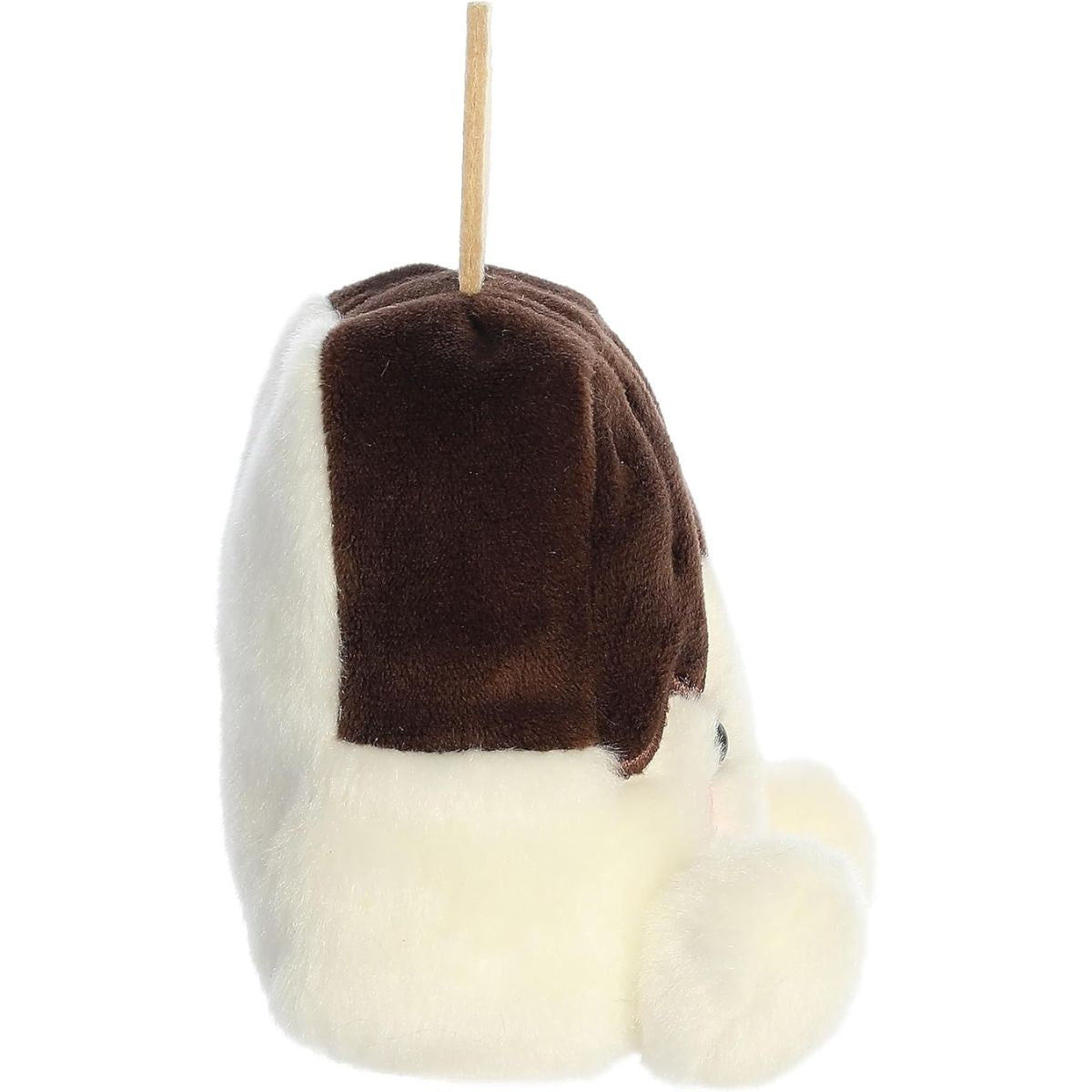 The left side profile thumbnail of the ice cream bar plush highlighting its thick block shape and the chocolate layer dripping down.
