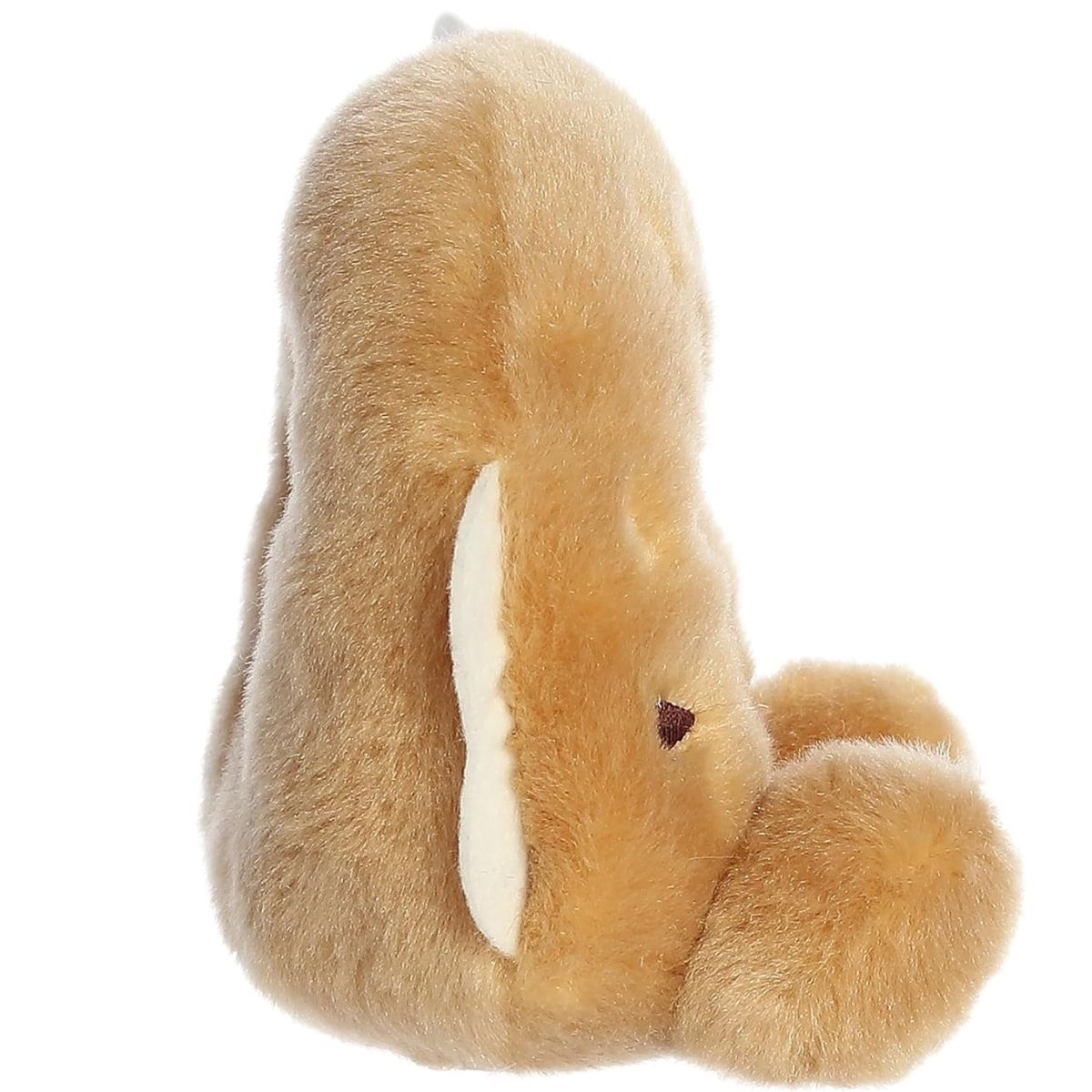 The right side profile thumbnail of the round bagel plush highlighting the white cream cheese layer peeking from the middle.