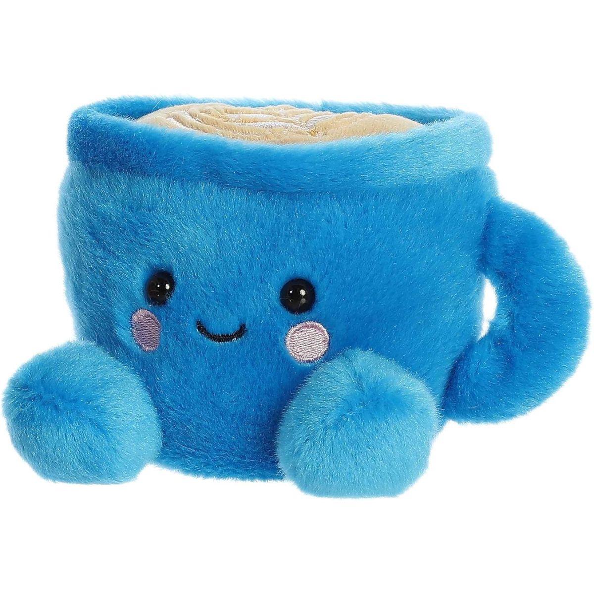 Secondary thumbnail of the Letti Latte plush showing its black eyes, pink blushing cheeks, and side handle.
