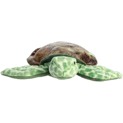 Front view thumbnail of the sea turtle plush facing forward with outstretched front flippers and dark safety eyes.