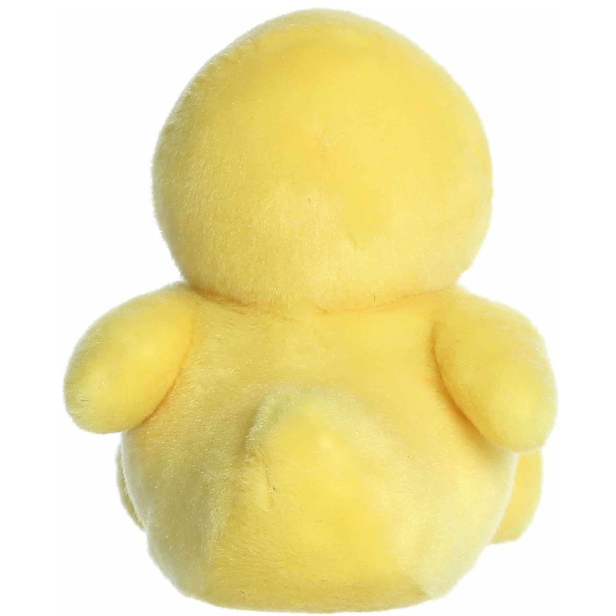 The rear thumbnail view of the yellow Aurora ducky stuffed toy displaying its smooth plush back and small rounded tail.