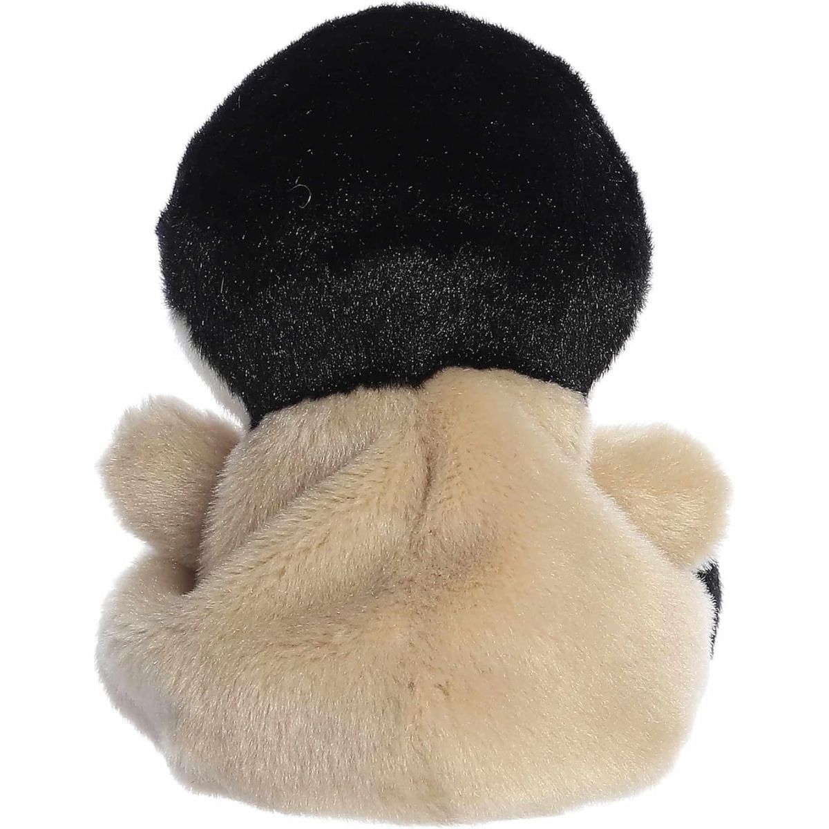 The rear thumbnail view of the Aurora Canadian Goose stuffed toy displaying its smooth, two-toned tan and black plush backing.